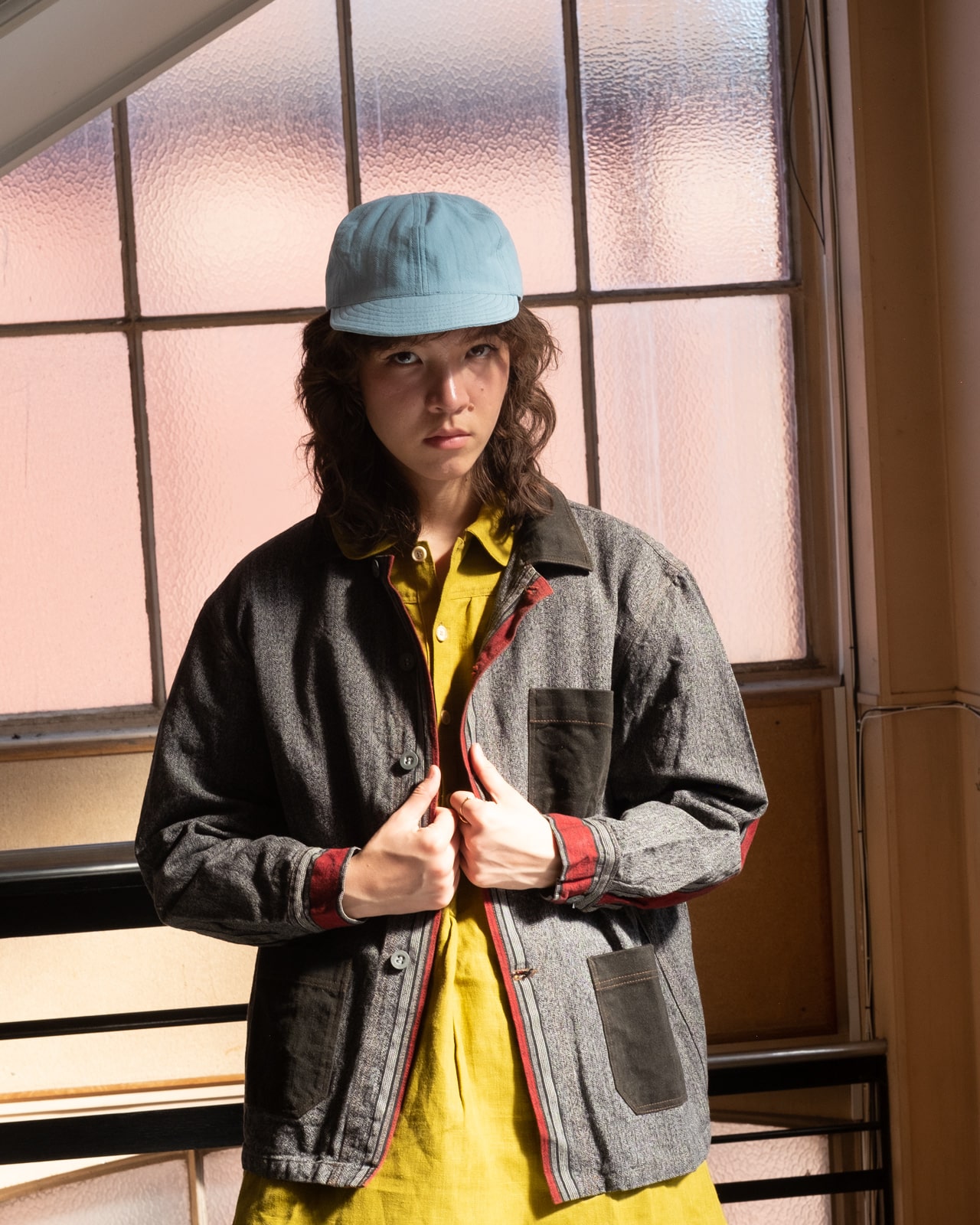 Grey Chambray Work Jacket